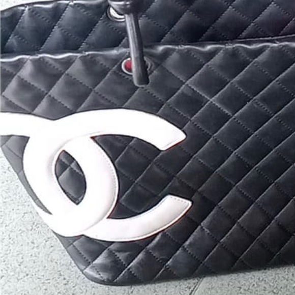 AUTHENTIC CHANEL CAMBON TOTE BAG - Picture 3 of 13